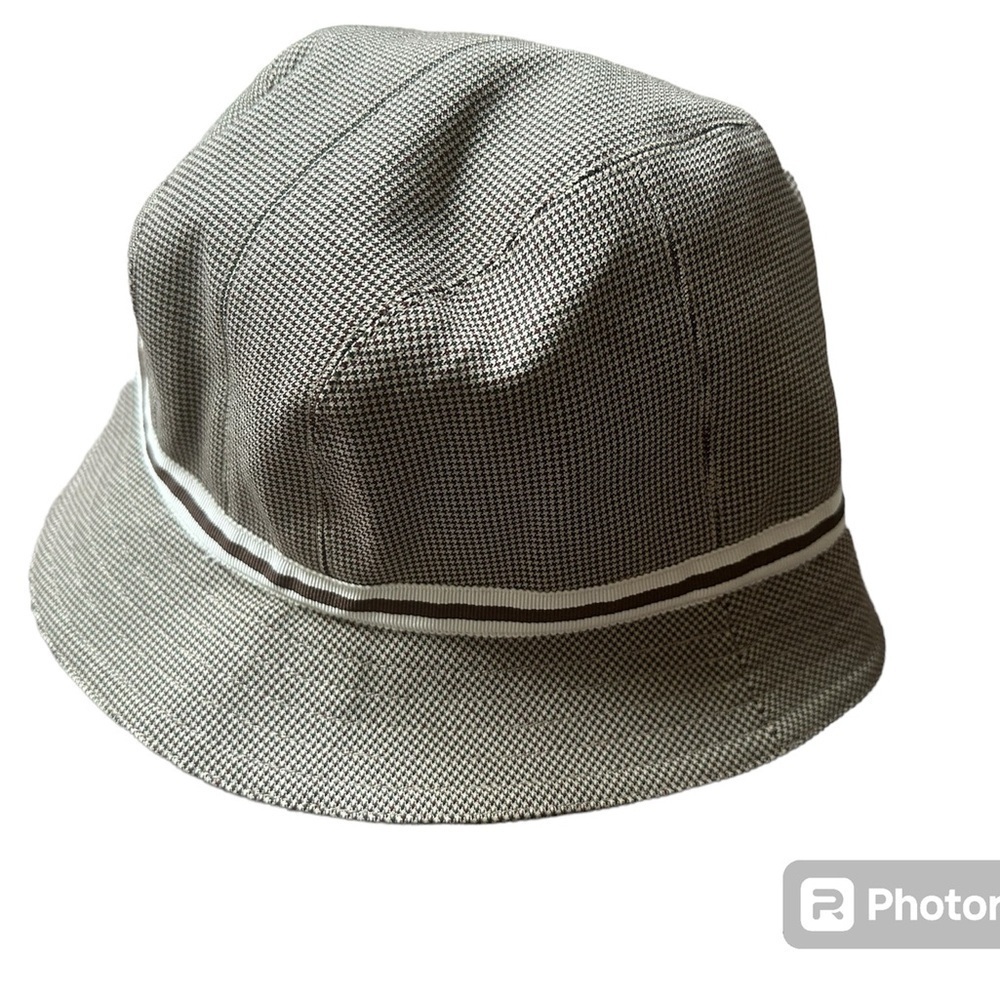 Theory plaid bucket hat One size brown Academia Old money English‎ countryside